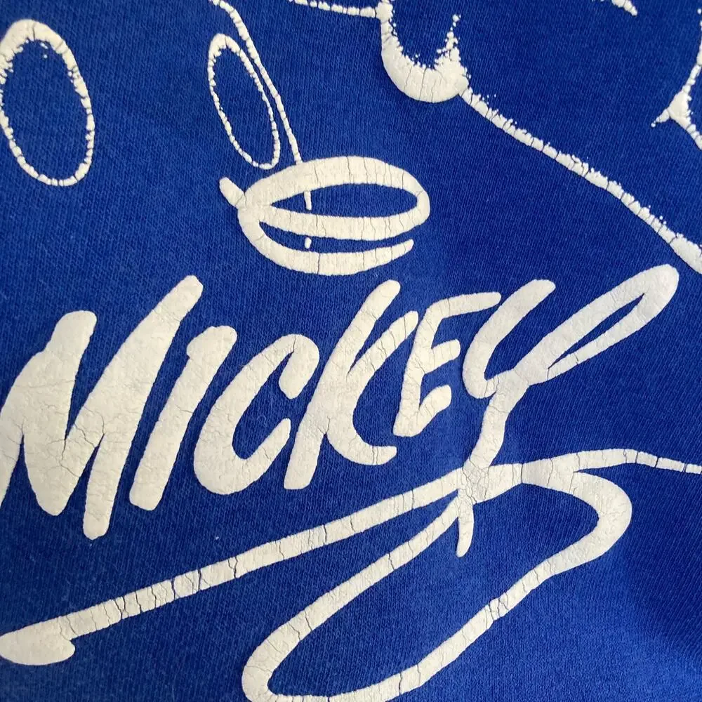 Vintage 90s Disney Mickey Mouse Sweatshirt Large - Picture 11 of 16